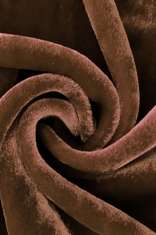 Silk and Rayon Velvet in Chocolate 0