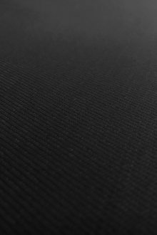 Italian Stretch Virgin Wool Twill Suiting in Nero0