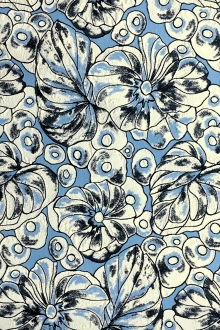 Brocade with Banana Leaves and Large Florals0