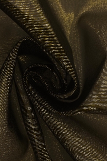 Italian Metallic Crinoline in Black Gold0