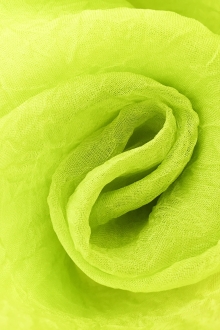 Crushed Silk Organza in Lime0