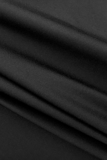 Cotton Blend Stretch Lightweight Sateen in Black0