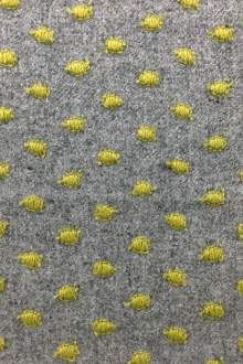 Cotton Wool Flannel With Embroidered Dots0