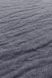 Crinkled Linen Gauze in Denim0