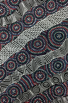 Australian Cotton Print With Aboriginal Motif 0