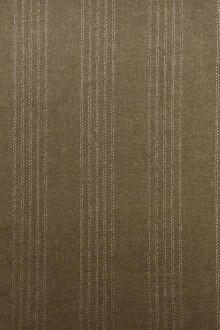 Wool and Lurex Stripe in Taupe Brown0