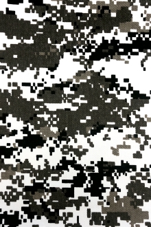 Taupe Pixel Camouflage Cotton Twill0