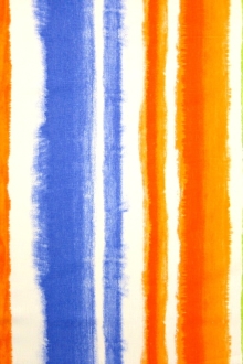 Linen Upholstery Watercolor Stripes Print0