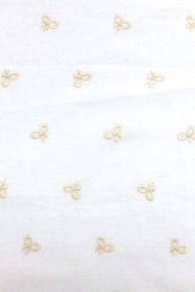 Embroidered Cotton Faille0