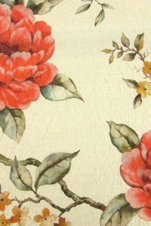 Printed Silk Cloqué0