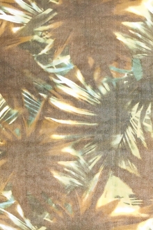 Metallic Printed Silk Chiffon0