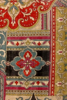 Linen Blend Upholstery Middle Eastern Deco Print 0