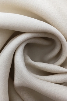 Silk and Viscose Blend Heavy Georgette in Eggshell0