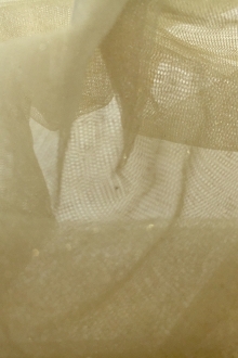 Metallic Nylon Tulle in Verdino and Gold0