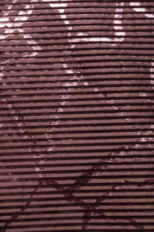 Silk Blend Metallic Stripe Organza0