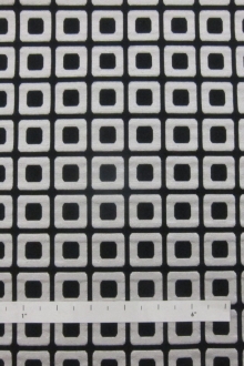 Metallic Brocade with Repeating Squares0