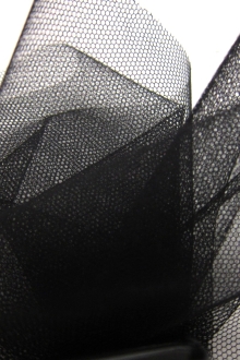 Italian Nylon Tulle in Nero1