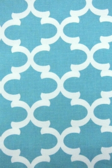 Cotton Canvas Lantern Tiles Print0