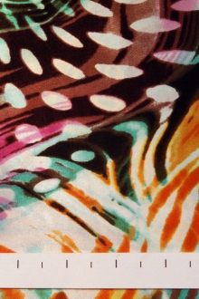 REDUCED Printed Silk Charmeuse0