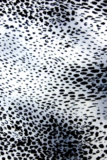 Silk Charmeuse in Snowy Leopard Print0