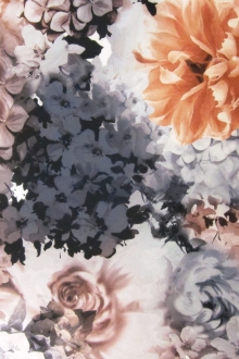 Silk Blend Printed Zibeline0