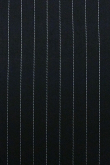 Wool Blend Satin Faille Pinstripe0