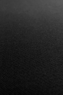 Italian Merino Wool Covert Twill in Nero0