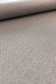 Wool Silk Blend Sharkskin Suiting in Wheat0