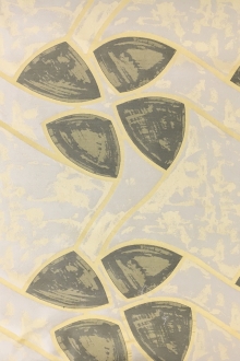 Silk and Cotton Damask with Large Leaves0