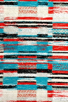 Printed Metallic Raffia0