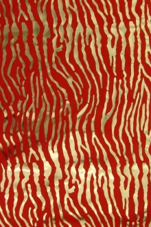 Metallic Printed Silk Charmeuse0