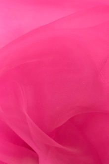 Japanese Polyester Extra Fine Organza in Hot Pink0