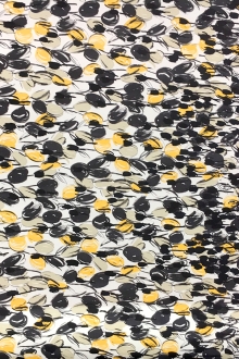 Printed Silk Gazar with Degradé Abstract Tulips0