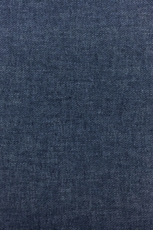 Poly Cotton Linen Blend Twill in Indigo0