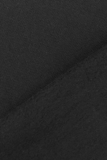 Japanese Cotton Sweatshirt Fleece in Black0