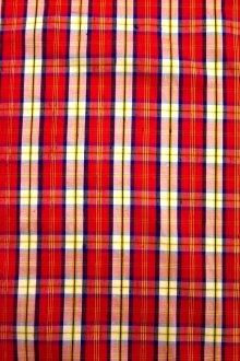 Silk Shantung Plaid0