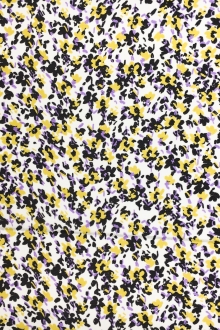 Printed Silk Gazar with Small Flowers0