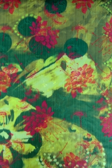 Warp Printed Fil Coupé Taffeta0