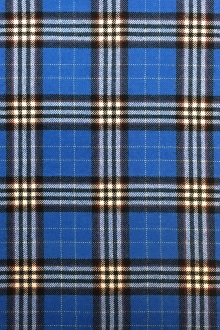 Italian Virgin Wool Tartan Plaid in Bluette0