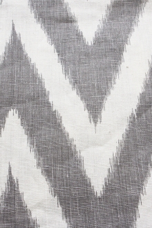 Linen Upholstery Zig Zag Ikat Print0