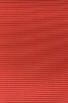 Italian Cotton and Acetate Ottoman in Rosso0