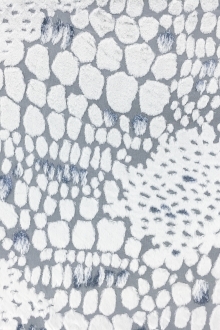 French Silk and Lurex Burnout Velvet with Reptile Patterns 0