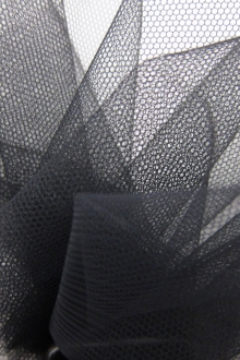 Italian Nylon Tulle in Carbone1