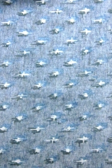 Organic Cotton and Hemp Ikat Print Knit0