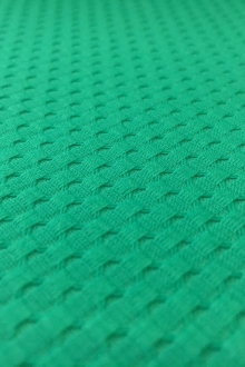 Cotton Stretch Pique in Jade Green0