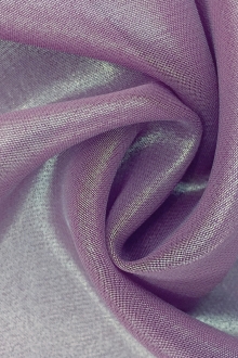 Microfiber Gold Metallic Chiffon in Orchid0