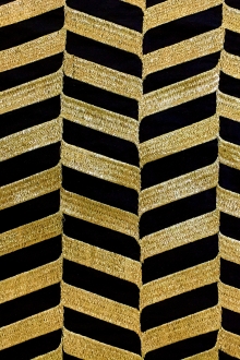 Silk Shantung with Metallic Embroidery0