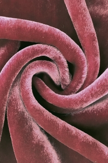 Silk and Rayon Velvet in Antique Rose0