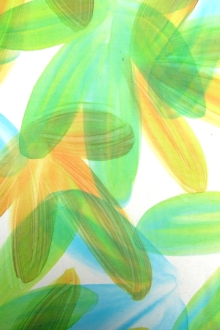 Hand Painted Silk Chiffon0