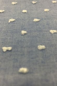 Cotton Poly Swiss Dot in Indigo0